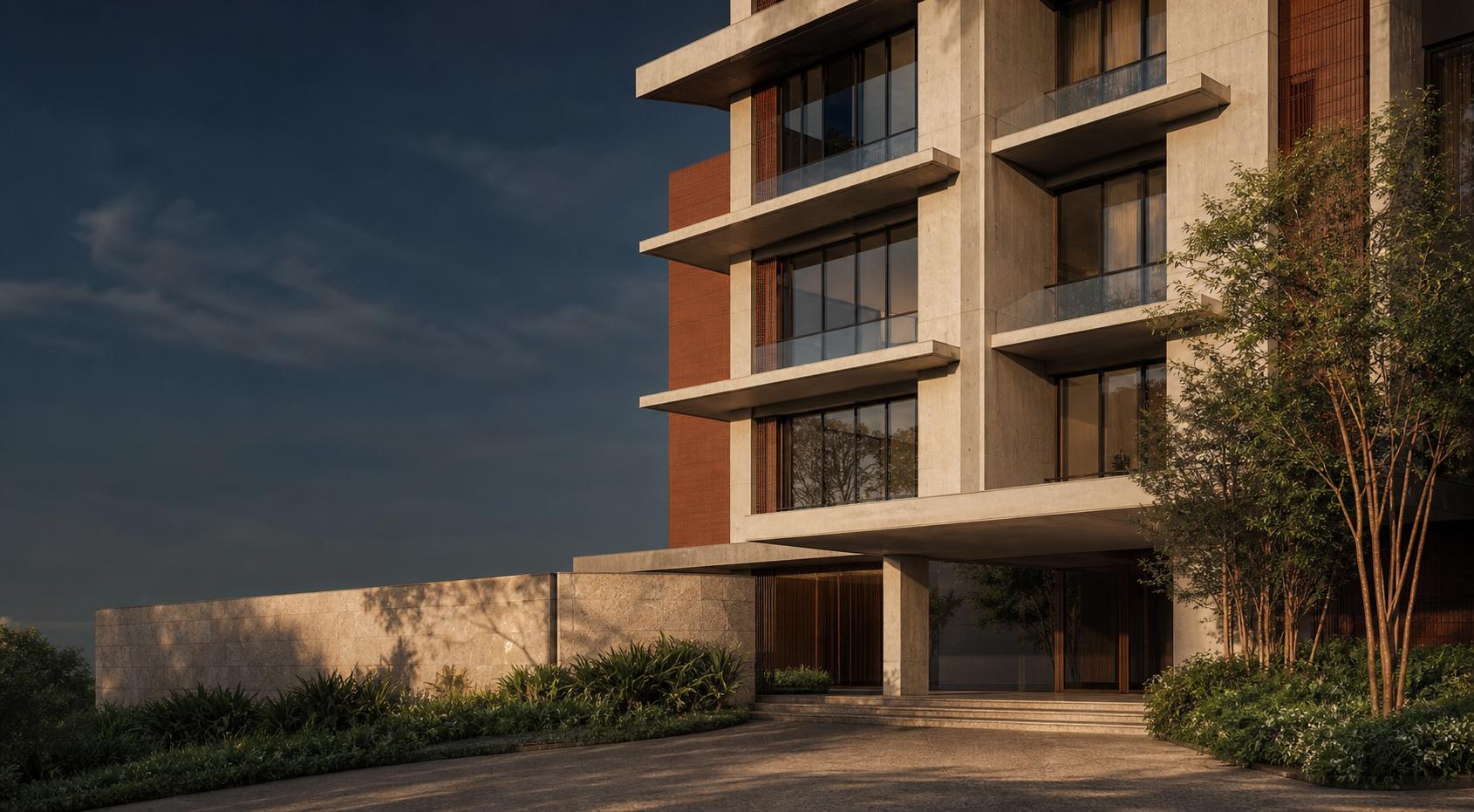 Edifício residencial contemporâneo